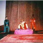 Amir Arsalan-e Namdaar Play in Aug 1992 at Fairview Library Theatre
Written and directed by Mahmoud Raoofi
Esmaeil Abdolali, Hossein Farahani and Jafar Neshat
Photo Credit: Jafar Neshat