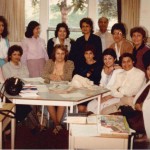 ESL Class for parents of students who were studying Farsi at Farsi School on Saturdays from 10 AM to 2:30 PM at a school on Lawrence and Avenue Rd. 1982
From right sitting: X, ESL Teacher (Mrs. Farideh Nasseh), Ms. Yazdani, X, Ms Totonchian, X, X
From right standing: Ms. Farangis Mohtashami, Ms. Farzaneh, Javad, Ms. Sarvar Taghavi, Ms. Parvin Jalili, X and X
Photo Credit: Mrs. Farideh Nasseh