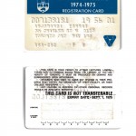 University of Toronto Student Card, 1974-1975
Photo Credit: Dr. Eshrat Arjomandi