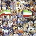 Iranian fans at the 1976 Montréal Summer Games
Group C: Iran Vs Poland, 22 July 1976
Olympic Stadium, Montreal
Attendance: 32,309
Referee: Arnaldo Coelho (Bra) HT: 0-1
POLAND 3 (Szarmach 2, Deyna)
IRAN 2 (Parvin, Rowshan)
